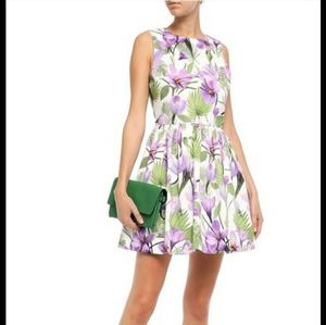ALICE + OLIVIA Joyce Fit & Flare Lavender floral Mini Dress 4